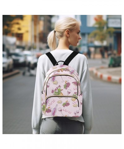 Grapes Wine Backpack Purse for Women Fashion Ladies Shoulder Bags Travel Bag for Lady Women Holiday Gifts,S Small $14.26 Back...