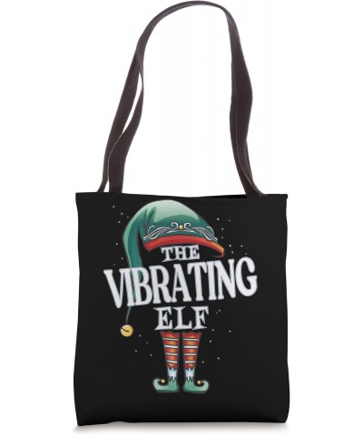 Vibrating Elf Christmas Group Xmas Pajama Party Tote Bag $13.66 Totes