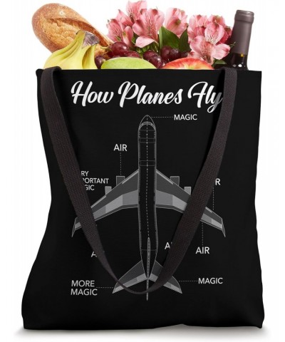 How Planes Fly Funny Aviation Airline Engineers Tote Bag $9.84 Totes