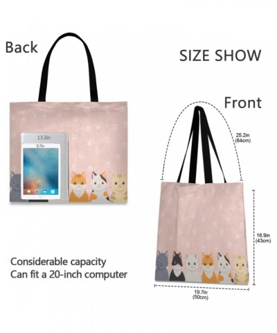 Handbags and Purse Cute Cats Paws for Women Tote Bag Large Capacity Top Animals Kitty Cute Storage Handle Shopper Shoulder Ba...