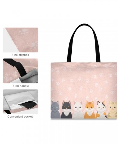 Handbags and Purse Cute Cats Paws for Women Tote Bag Large Capacity Top Animals Kitty Cute Storage Handle Shopper Shoulder Ba...