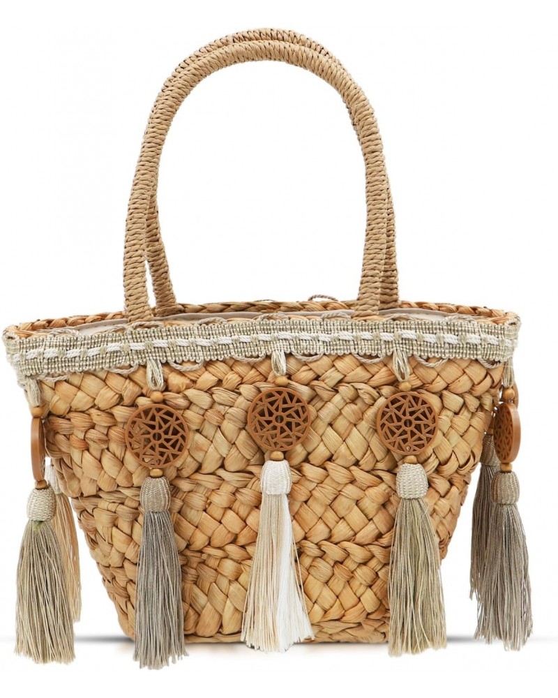 Straw Bag for Women, Beach Bag With Tassel, Mini Handmade Woven Bag, Handbag Suitable for Vacation Travel Daily Matching $16....