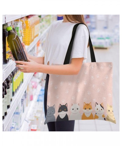 Handbags and Purse Cute Cats Paws for Women Tote Bag Large Capacity Top Animals Kitty Cute Storage Handle Shopper Shoulder Ba...