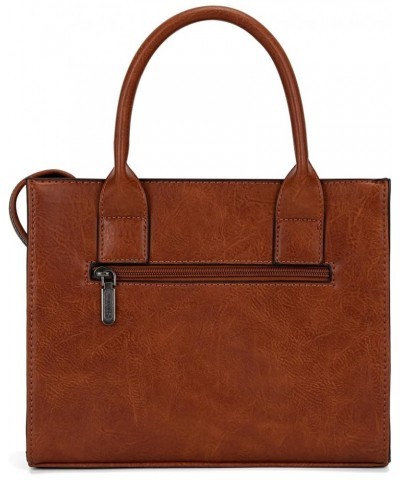 Wrangler Tote Bag for Women Designer Satchel Handbags Top-handle Purses with Strap Ostrich-brown $22.50 Totes