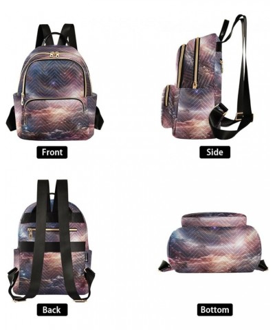 Milky Way Aperture Clouds Fashion Travel Backpack for Women Multi Pockets Lightweight Purse for Women-M Multicolor Medium $19...