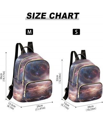 Milky Way Aperture Clouds Fashion Travel Backpack for Women Multi Pockets Lightweight Purse for Women-M Multicolor Medium $19...