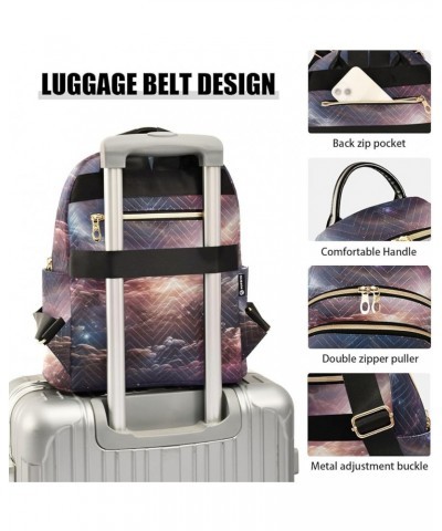 Milky Way Aperture Clouds Fashion Travel Backpack for Women Multi Pockets Lightweight Purse for Women-M Multicolor Medium $19...