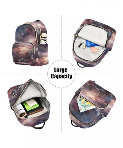 Milky Way Aperture Clouds Fashion Travel Backpack for Women Multi Pockets Lightweight Purse for Women-M Multicolor Medium $19...