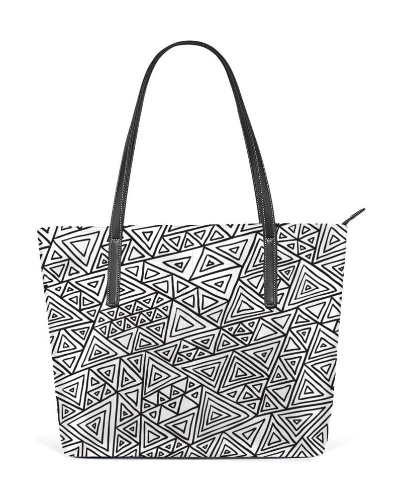 Women Hadbag Microfiber Leather Double Sided Printed 40 x 29 x 9cm Tribal Surface Pattern Pattern5 $18.04 Shoulder Bags