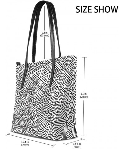 Women Hadbag Microfiber Leather Double Sided Printed 40 x 29 x 9cm Tribal Surface Pattern Pattern5 $18.04 Shoulder Bags