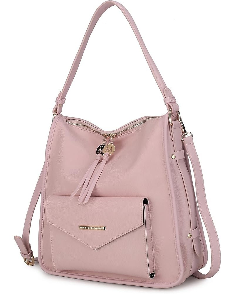 MKF Fashion Hobo Bag for Women – PU Leather Top Handle Handbag Purse – Crossbody Shoulder Strap Lady Pocketbook Vanya Pink $2...