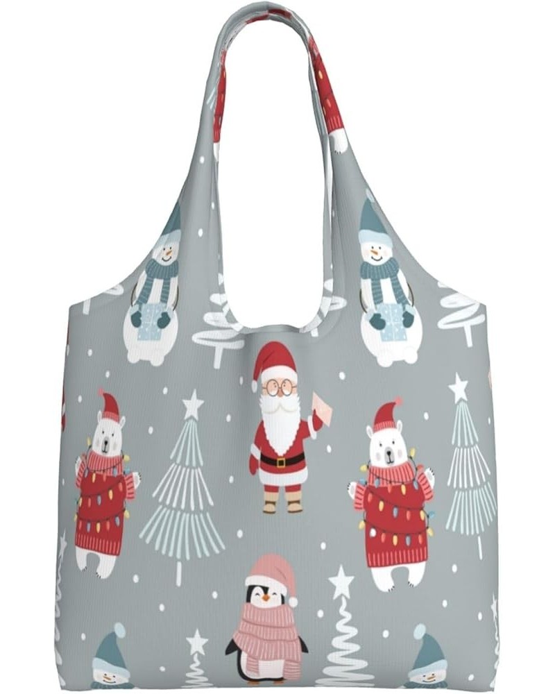 Merry Christmas Single Shoulder Commuter Canvas Tote Bags For Women And Men 027merry Christmas $8.79 Totes