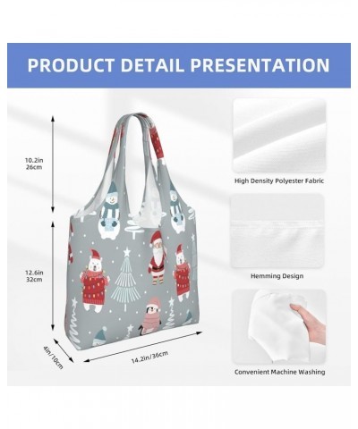 Merry Christmas Single Shoulder Commuter Canvas Tote Bags For Women And Men 027merry Christmas $8.79 Totes