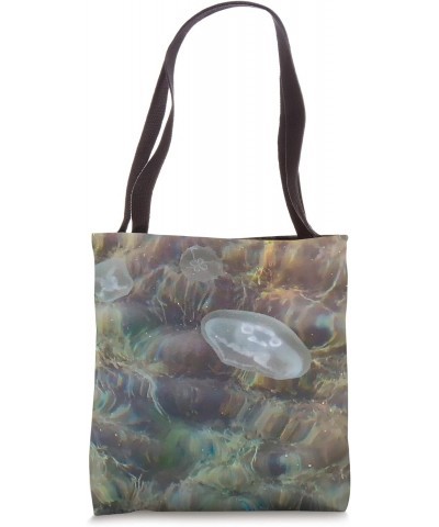 Jellyfish in Sea Water - Cute Sea & Ocean Lover Tote Bag $11.37 Totes