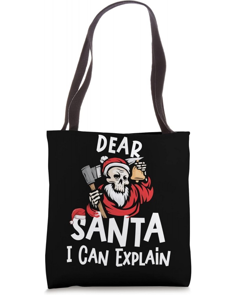 Dear Santa I Can Explain Xmas Naughty Matching Tote Bag $14.81 Totes