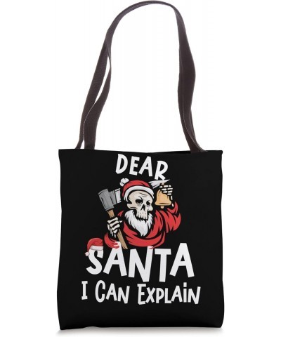 Dear Santa I Can Explain Xmas Naughty Matching Tote Bag $14.81 Totes