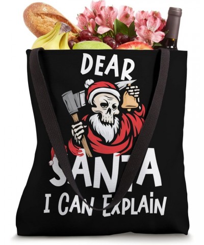 Dear Santa I Can Explain Xmas Naughty Matching Tote Bag $14.81 Totes