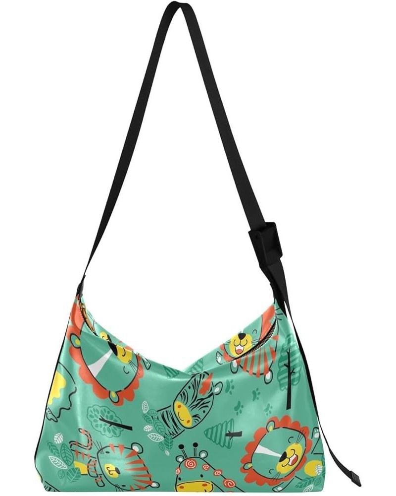 Easter Pattern with Easter Motifs Womens Shoulder Bags Boys Shoulder Bags Crossbody Waterproof Waterproof Bag Funny Animals i...