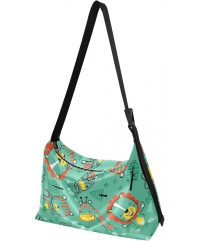 Easter Pattern with Easter Motifs Womens Shoulder Bags Boys Shoulder Bags Crossbody Waterproof Waterproof Bag Funny Animals i...