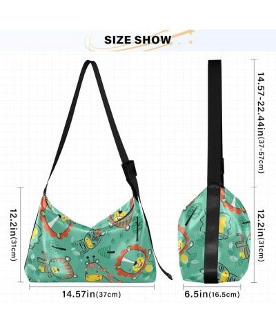 Easter Pattern with Easter Motifs Womens Shoulder Bags Boys Shoulder Bags Crossbody Waterproof Waterproof Bag Funny Animals i...