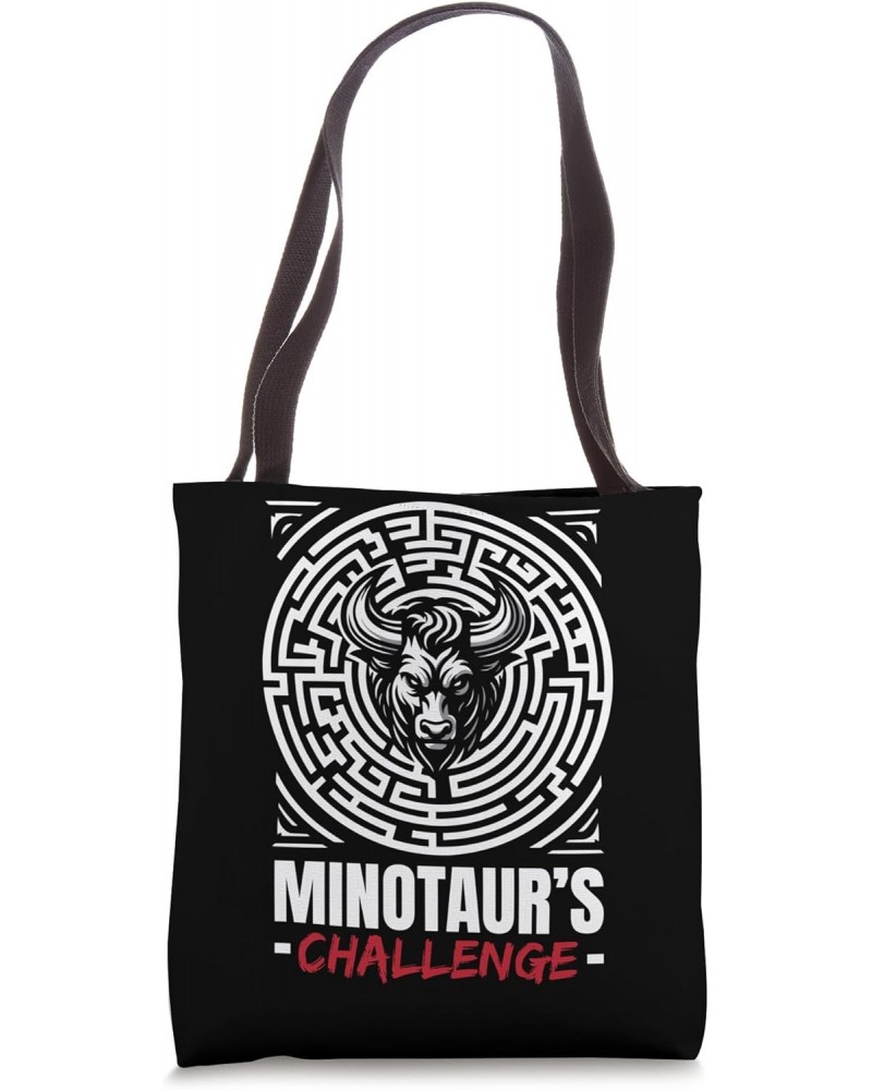 Minotaur Maze Mythical Creature Greek Mythology Tote Bag $12.99 Totes