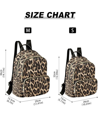 Leopard Skin Lovely Women Backpack Purse Ladies Fashion Shoulder Bag Daypack Travel Bag 7.5L Small $15.50 Backpacks