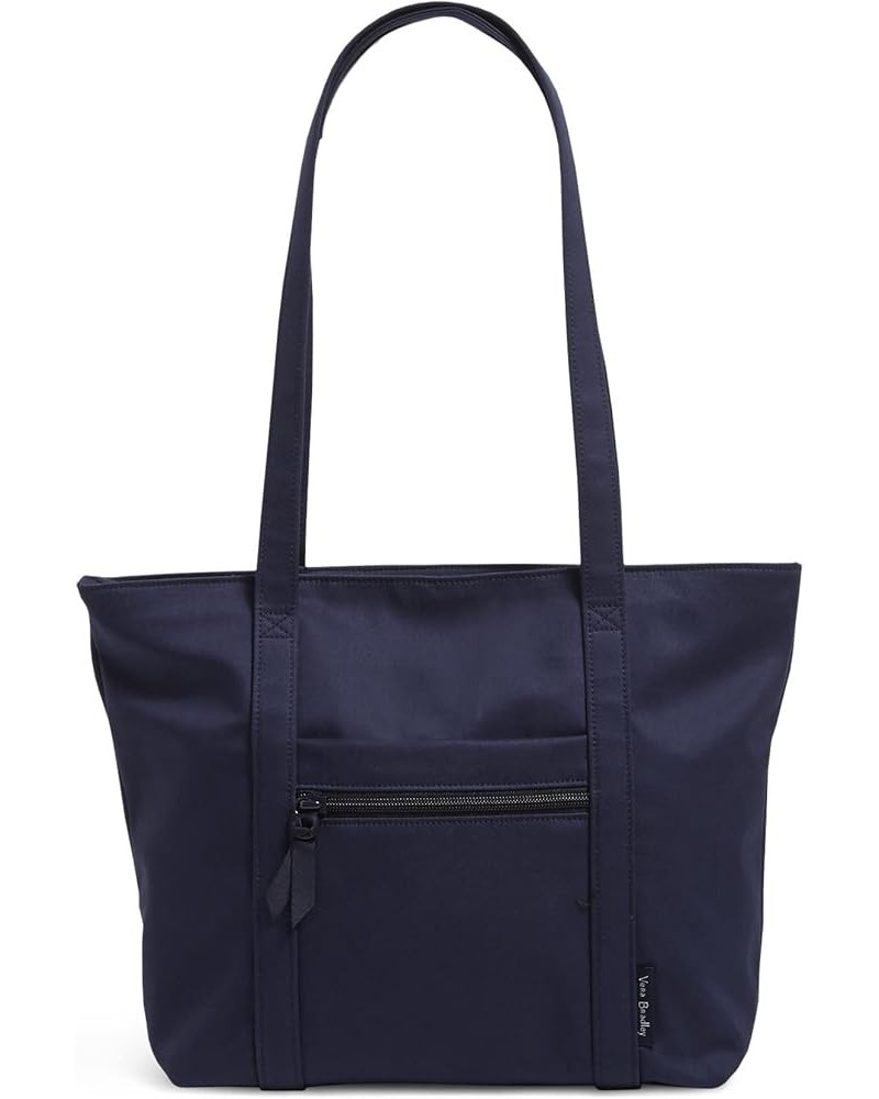 Womens Cotton Small Vera Tote Bag Classic Navy - Recycled Cotton $23.10 Totes