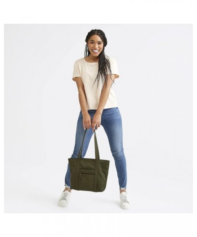 Womens Cotton Small Vera Tote Bag Classic Navy - Recycled Cotton $23.10 Totes