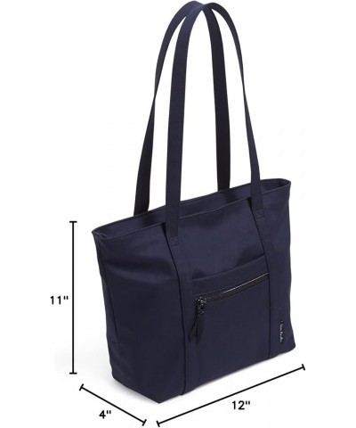 Womens Cotton Small Vera Tote Bag Classic Navy - Recycled Cotton $23.10 Totes