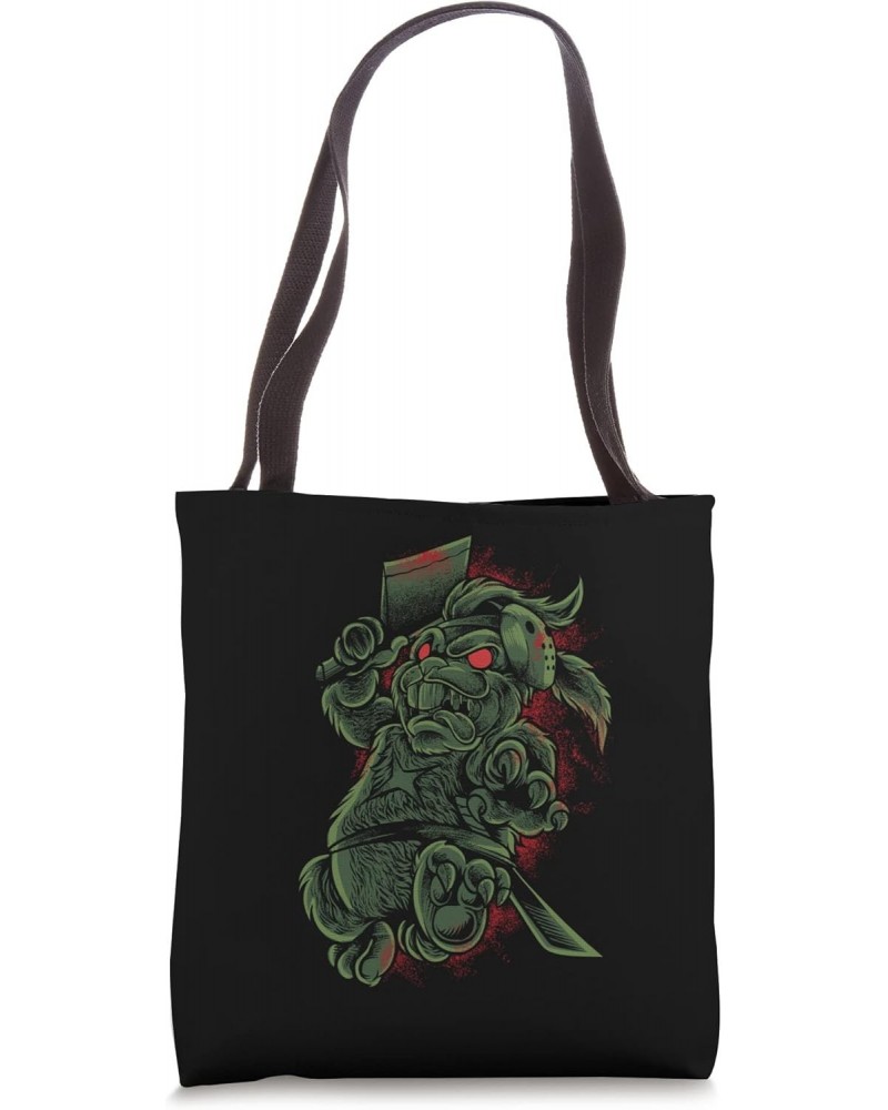 Monster Animals - Horror Axe Bunny Tote Bag $13.50 Totes