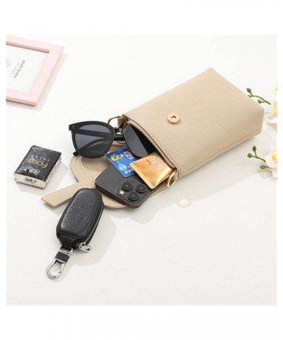 Phone Bag for Women Women Crossbody Soft Leather Phone Bag Multiple Colours Available Apricot $21.80 Crossbody Bags