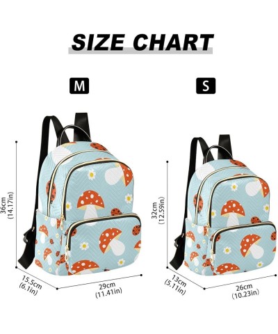 Small Backpack for Women Travel Bag Mushrooms Insects Daisies Daypack Purse Fashion Shoulder Bag Rucksack Medium A510 $12.48 ...