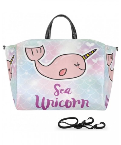 Shark Unicorn Cute Large Tote Bag Women Should Bag Extra Large Tote Bags Waterproof Big Crossbody Tote Bag with inner Pockets...