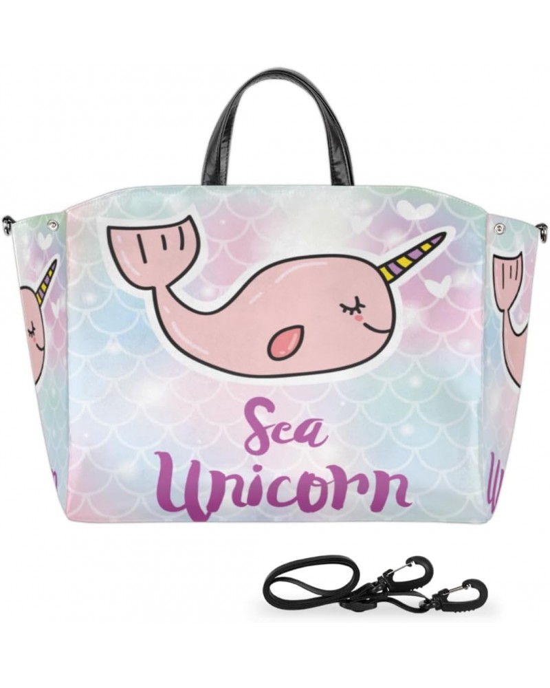 Shark Unicorn Cute Large Tote Bag Women Should Bag Extra Large Tote Bags Waterproof Big Crossbody Tote Bag with inner Pockets...