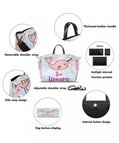 Shark Unicorn Cute Large Tote Bag Women Should Bag Extra Large Tote Bags Waterproof Big Crossbody Tote Bag with inner Pockets...