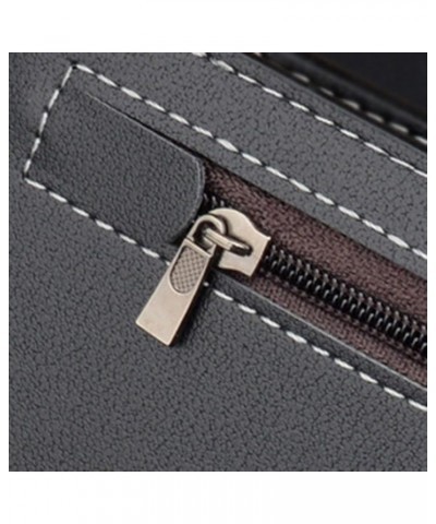 Fashion Long Wallet Artificial Leather Men Business Open Purse Multiple Card Slots Clutch Bag Leather (B, One Size) B One Siz...