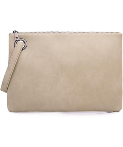 Clutch Purse for Women Vegan Leather Wristlet Wallet Roomy Envelope Clutch Designer Purses and Handbags for Daily Use Beige $...