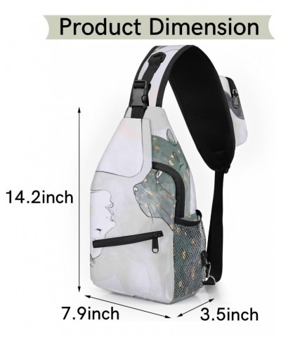 Pet Cat Topic Sling Bag for Women Crossbody Backpack Purse Shoulder Casual Daypack Cross Body Bags for Travel Cycling Hiking ...