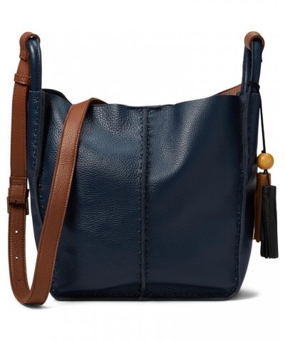 Los Feliz Crossbody Bag in Leather, Large, Unlined Purse with Single Adjustable Shoulder Strap Indigo $41.54 Crossbody Bags