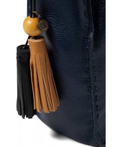 Los Feliz Crossbody Bag in Leather, Large, Unlined Purse with Single Adjustable Shoulder Strap Indigo $41.54 Crossbody Bags