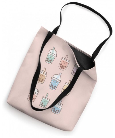 Cute Kawaii Boba Anime Bubble Tea Pastel Tote Bag $15.96 Totes