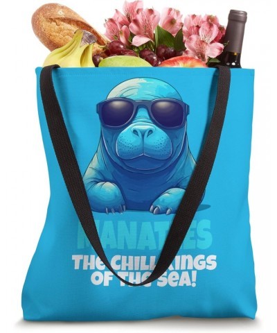 Manatees - The Chill Kings of the Sea! Tote Bag $11.74 Totes