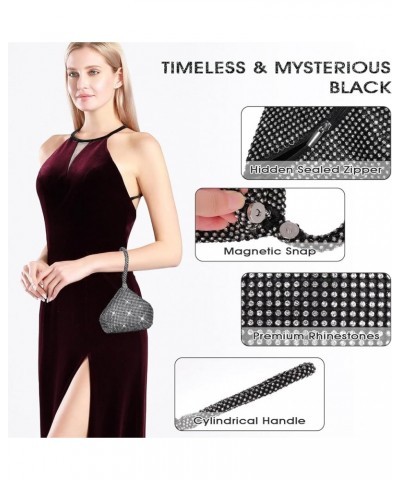 Fashion Women Bridesmaid Lady Girl Bride Evening Clutch Bag for Prom Cocktail Party Wedding Engagement A Small Black $10.06 E...