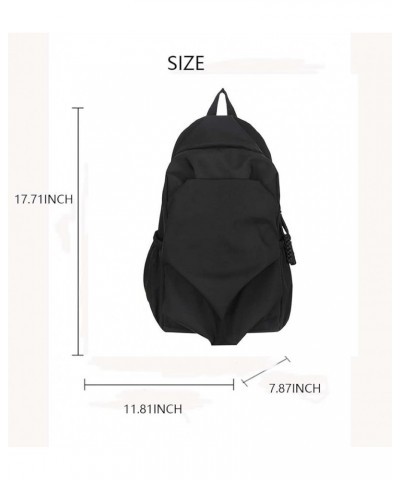 Leisure backpack for Men and women, campus style, large capacity backpack Off-white $30.57 Backpacks