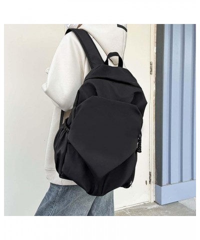 Leisure backpack for Men and women, campus style, large capacity backpack Off-white $30.57 Backpacks