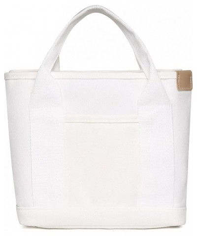 Canvas Tote Bag Large-capacity Handbag Bento Bag White $10.36 Handbags