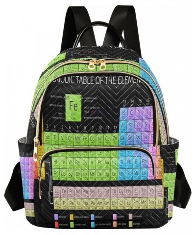 Periodic Table Of The Elements Fashion Backpack Purse Ladies Fashion Rucksack Travel Shoulder Bag Casual Daily Backpack Small...