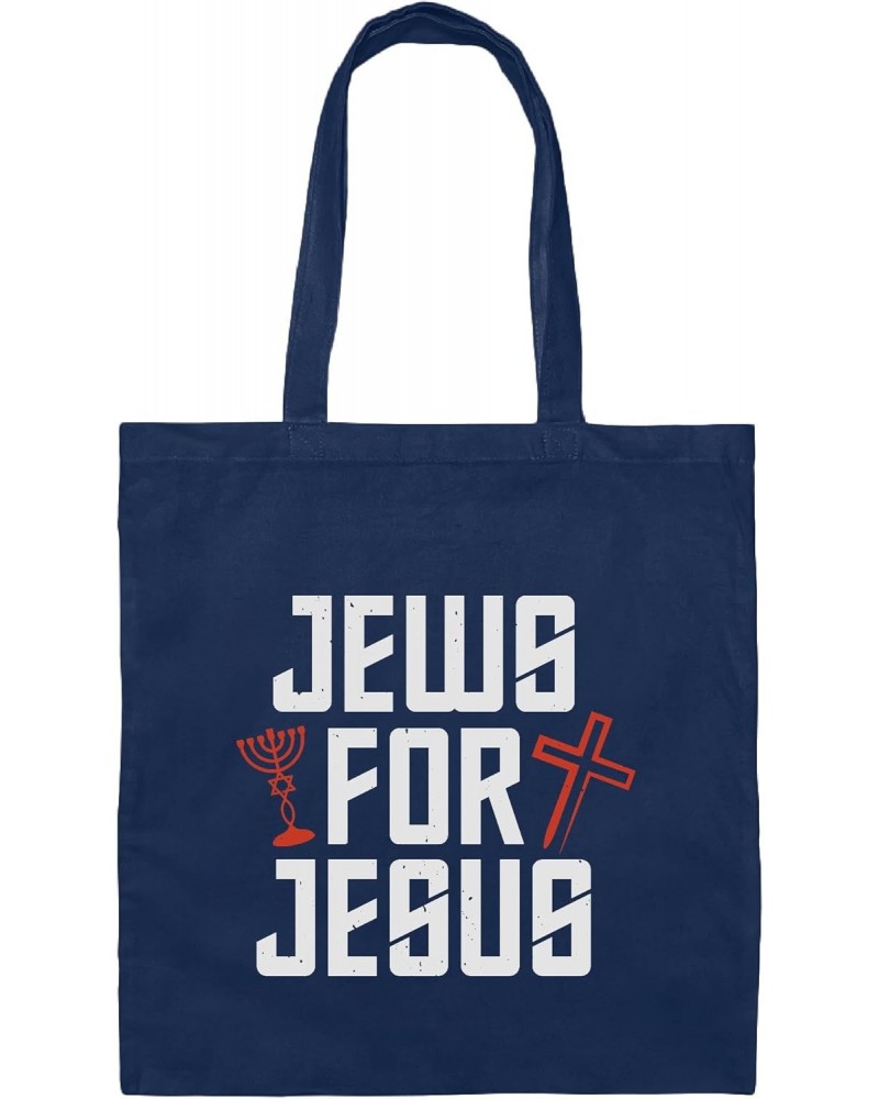 Novelty Gifts for Jewish Christians Funny Jewish Joke ideas Suitable Navy Black Multicolor Canvas Tote Bag $11.89 Totes