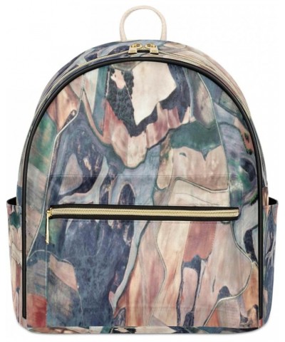 Funny Oil Painting Leather Backpack for Women Fashion Leather Bags for Women Small Leather Backpack for Women Mini Leather Ba...