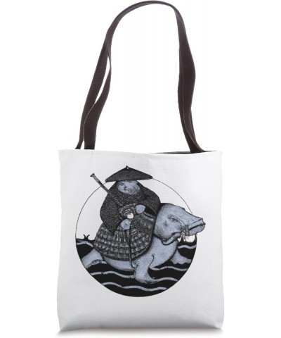 Ancient Japanese Manatee Warrior Tote Bag $12.00 Totes